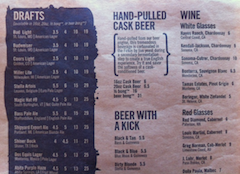 tear sheet for restaurant