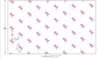 breast cancer ribbon butcher paper 