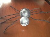 black Kraft paper spider