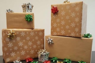 Gift wrapped presents